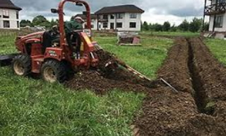 Копка траншей для водопровода в Спасске-Дальнем: цена за метр от 925 руб.